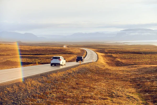 Asphalt road in Iceland — Stock Photo, Image