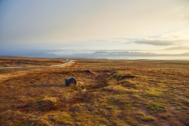 İzlanda'daki sabah manzara
