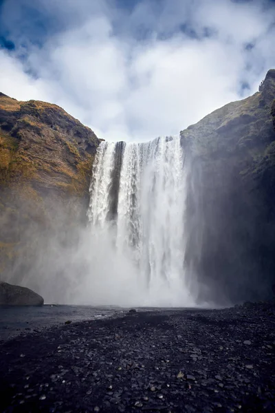 Piękny wodospad Skogafoss — Zdjęcie stockowe