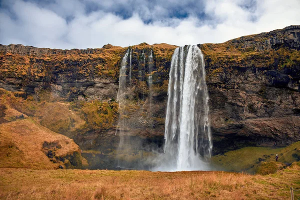 Όμορφος καταρράκτης Seljalandsfoss — Φωτογραφία Αρχείου