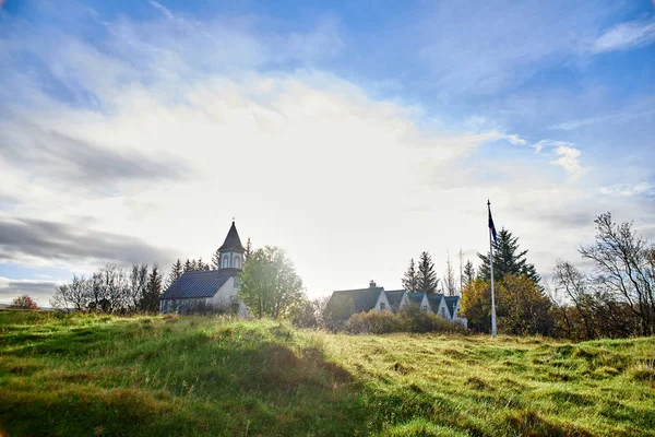 Nationalparken Thingvellir - Stock-foto