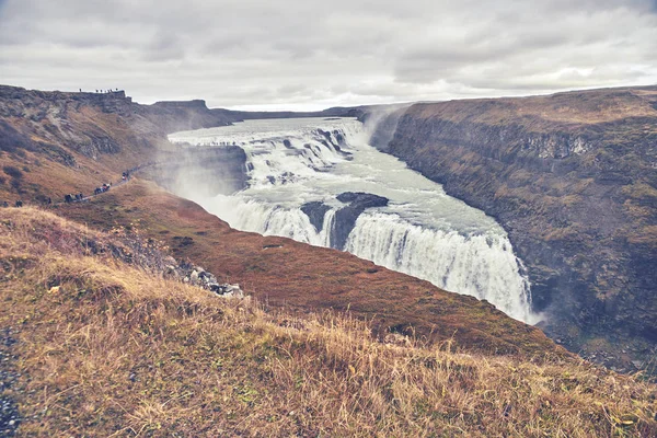 A cachoeira Gullfoss, Islândia — Fotografia de Stock