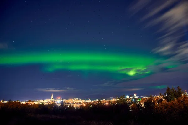 Aurora boreale in iceland — Foto Stock