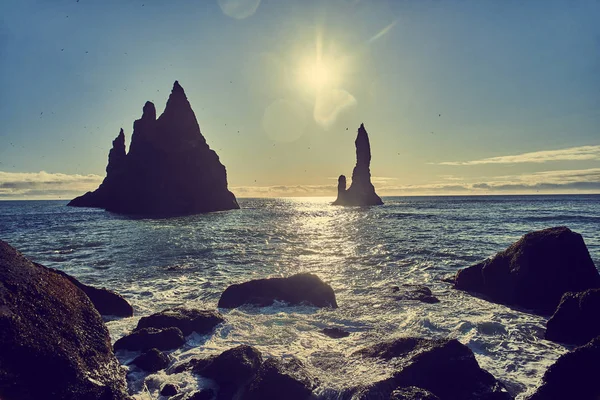 Побережье Атлантического океана в Исландии — стоковое фото