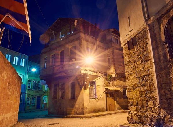 Old city in night Istanbul — Stock Photo, Image