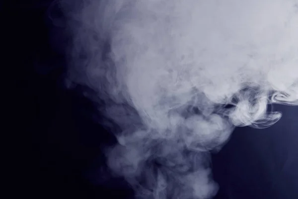 Fumo su sfondo nero — Foto Stock