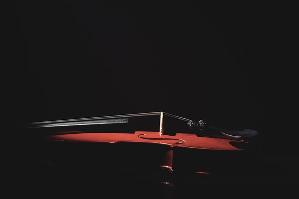 Violin  on black background — Stock Photo, Image