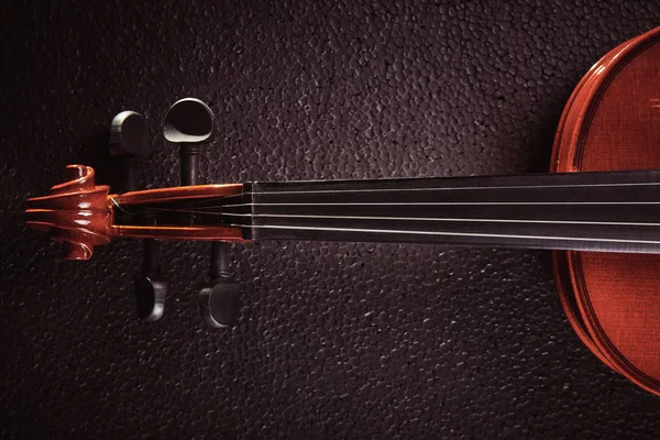 Violin  on black background — Stock Photo, Image