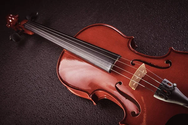 Violin  on black background — Stock Photo, Image