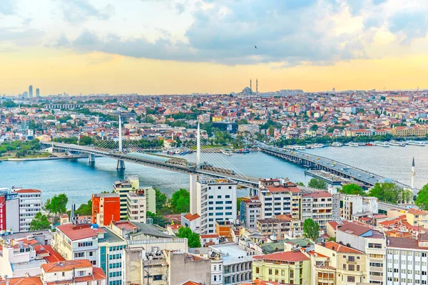 Istanbulský pohled z abova — Stock fotografie