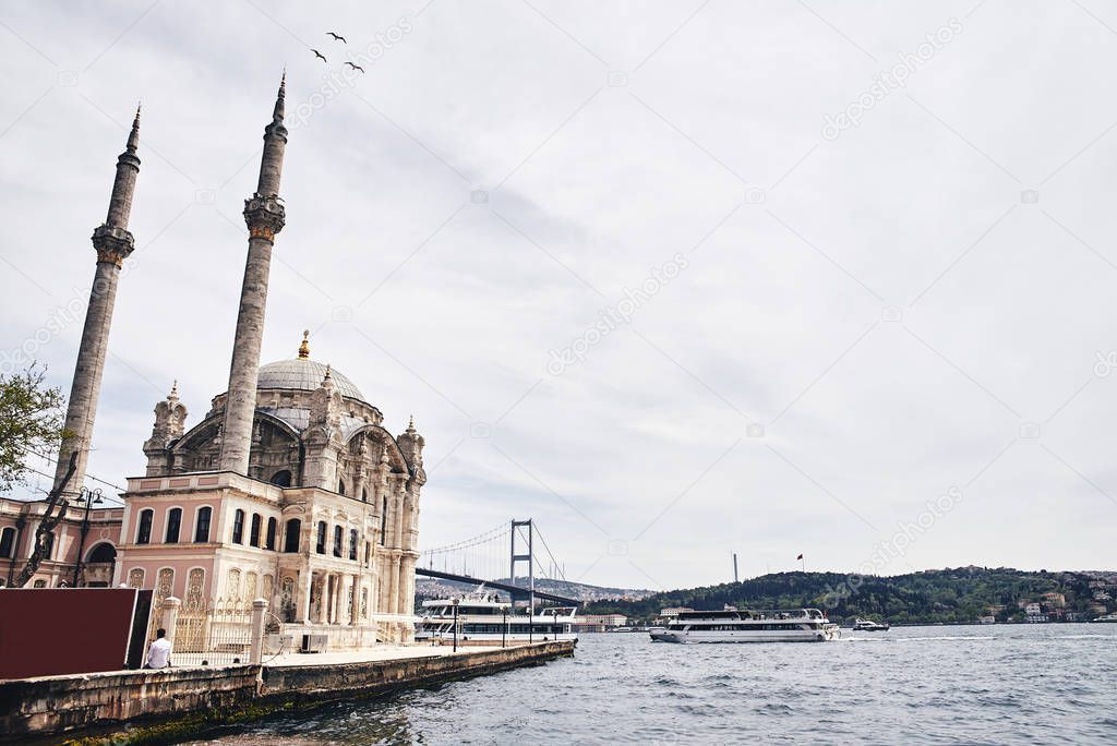Ortakoy in Istanbul, Turkey.
