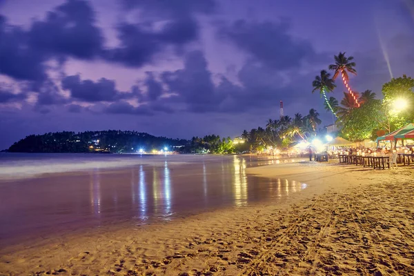 Beach at night in Sri Lanka — Stock Photo, Image