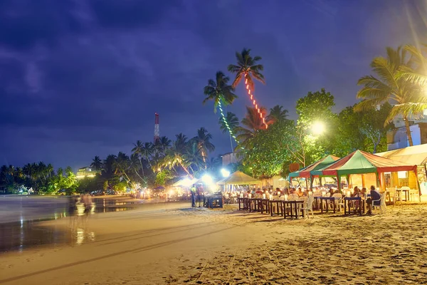 斯里兰卡夜间海滩 — 图库照片