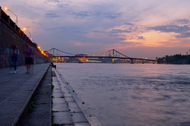 Kiev'de güzel gün batımı