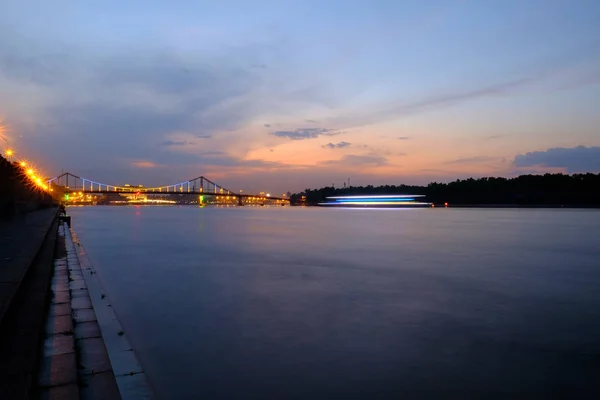 Beautiful sunset in Kyiv — Stock Photo, Image