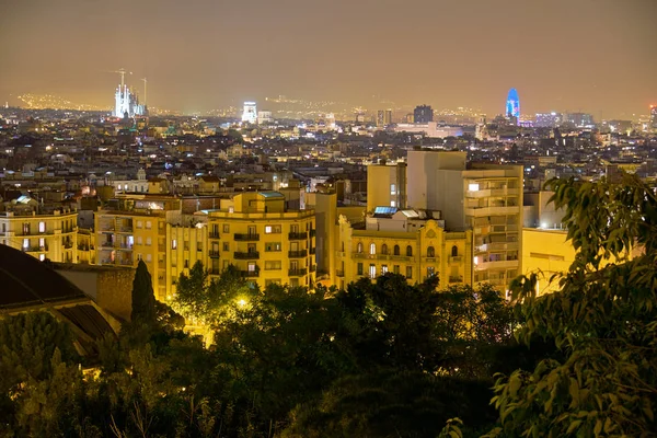 Barcelona at night — Stock Photo, Image