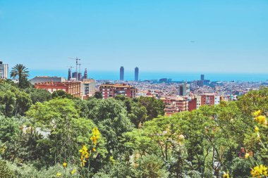 Yukarıdan Barcelona görünümü