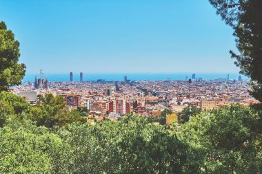 Yukarıdan Barcelona görünümü