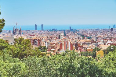 Yukarıdan Barcelona görünümü