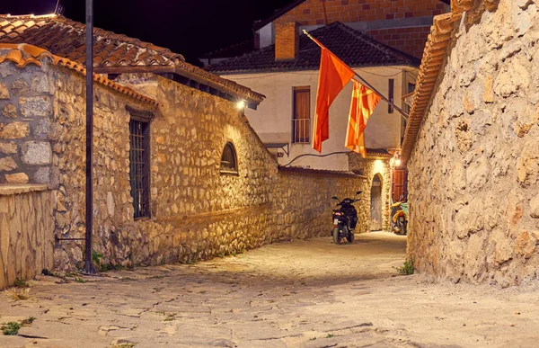 Ohrid at night — Stock Photo, Image