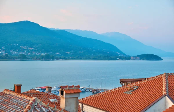 Vista del lago Ohrid — Foto de Stock