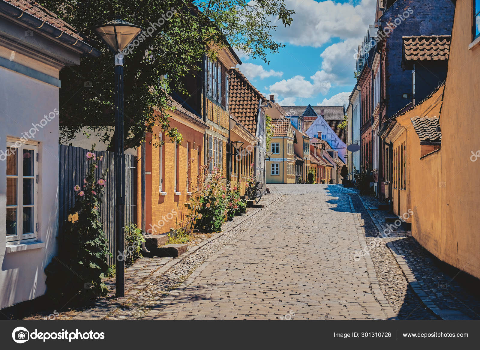 Beautiful Old Building In Odense Denmark Stock Photo By C Badahos