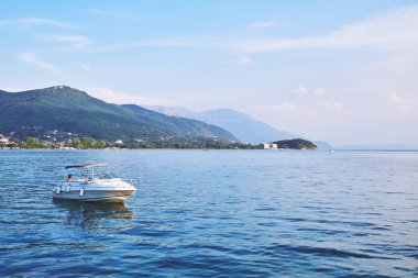 Macedonia 'daki Ohrid Gölü