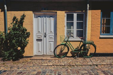 Odense, Danimarka'da eski güzel bina.