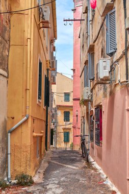 Korfu güzel eski binalar