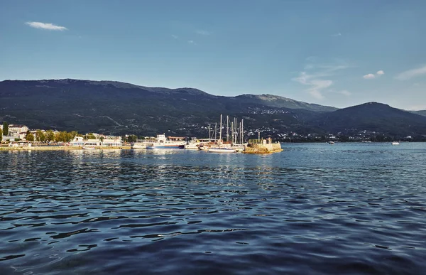 Λίμνη Ohrid στην μακεδονία — Φωτογραφία Αρχείου