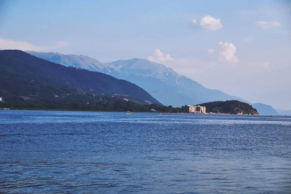 Jezero ohrid v Macedonii — Stock fotografie