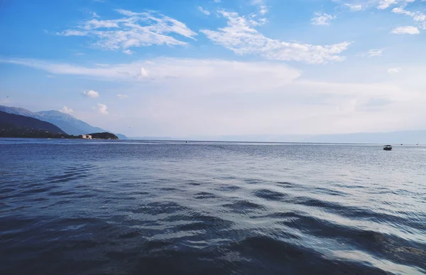 Jezero ohrid v Macedonii — Stock fotografie