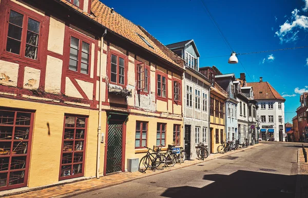 Красивые улицы Старого города. Оденсе, Дания . — стоковое фото