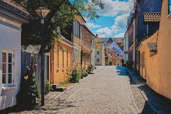 Odense, Danimarka'da eski güzel bina.