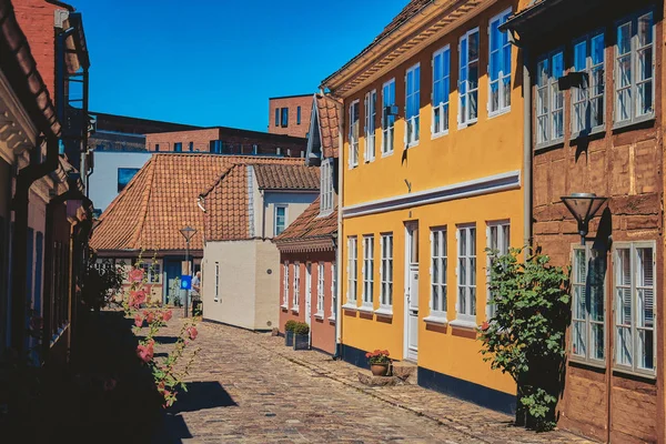 Odense, Danimarka'da eski güzel bina. — Stok fotoğraf