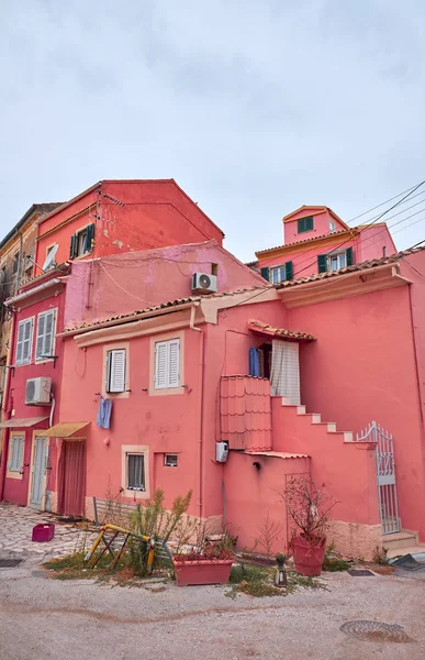 Belos edifícios antigos em Corfu — Fotografia de Stock