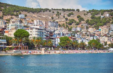 Saranda sahilinin görünümü, Arnavutluk