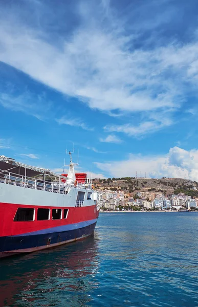 Port in Saranda, Albanië — Stockfoto