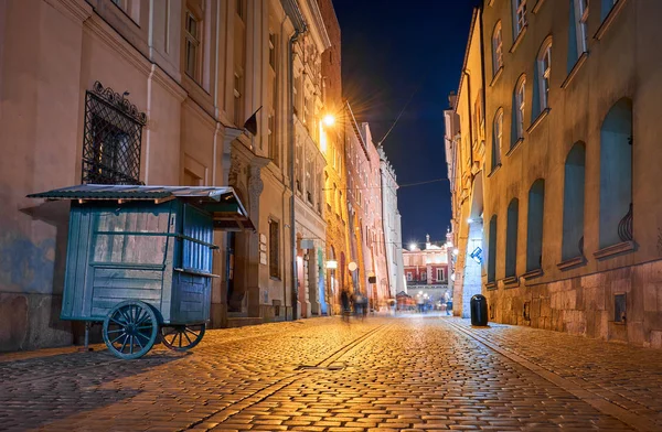 Krakau bij nacht — Stockfoto