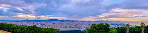 Вид сверху на Барселону — стоковое фото