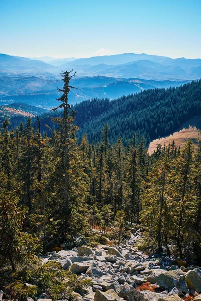 Paisaje de las Montañas Cárpatas en otoño — Foto de Stock