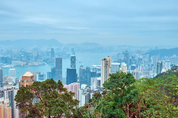 Victoria Peak'ten Hong Kong'a manzara