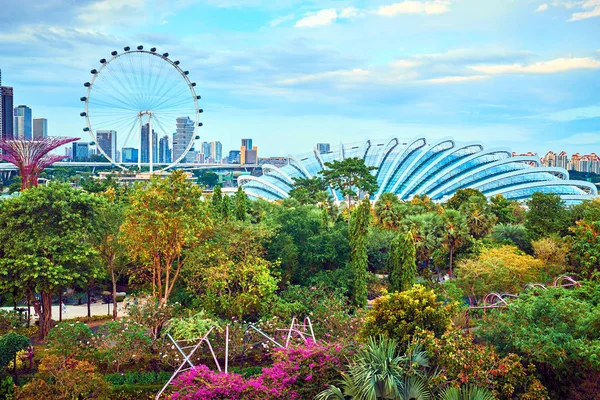 Jardines cerca de la bahía en Singapur — Foto de Stock