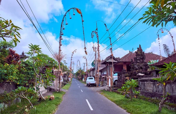 Wioska na wyspie Bali, Indonezja — Zdjęcie stockowe