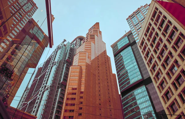 Hong Kong 'da gökdelenler — Stok fotoğraf