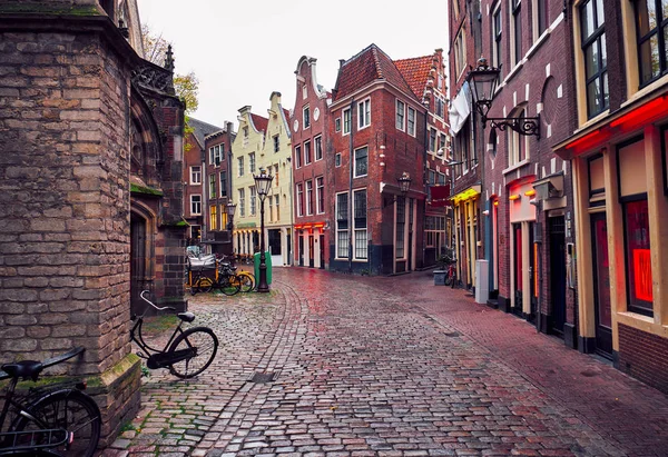 Red-light district in Amsterda — 图库照片