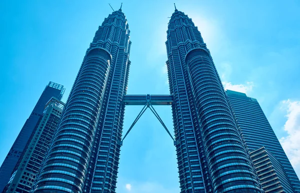 Την petronas towers στη Κουάλα Λουμπούρ, Μαλαισία — Φωτογραφία Αρχείου