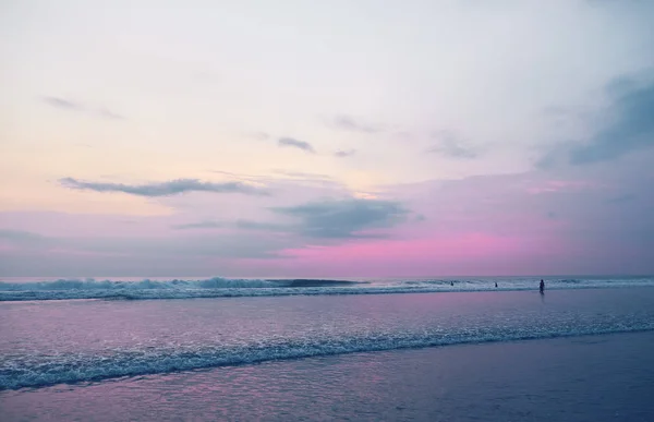 아름다운 자주색 일몰 — 스톡 사진