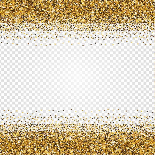 Gouden Glitter Abstracte Achtergrond Klatergoud Glanzende Achtergrond Luxe Gouden Sjabloon — Stockvector