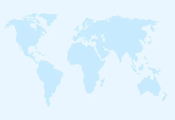 Modello Illustrato Vettoriale Mappa Del Mondo Vettoriale Stock